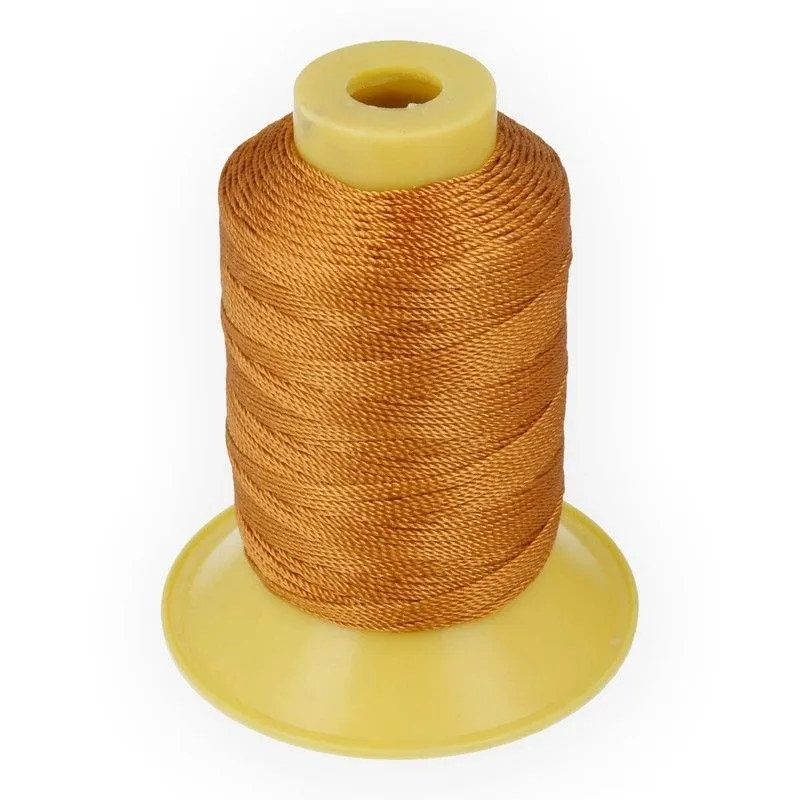 Швейные нитки (полиэстер) 1000D/3 "Micron" 183м цв.440 рыжий для кукол | 1