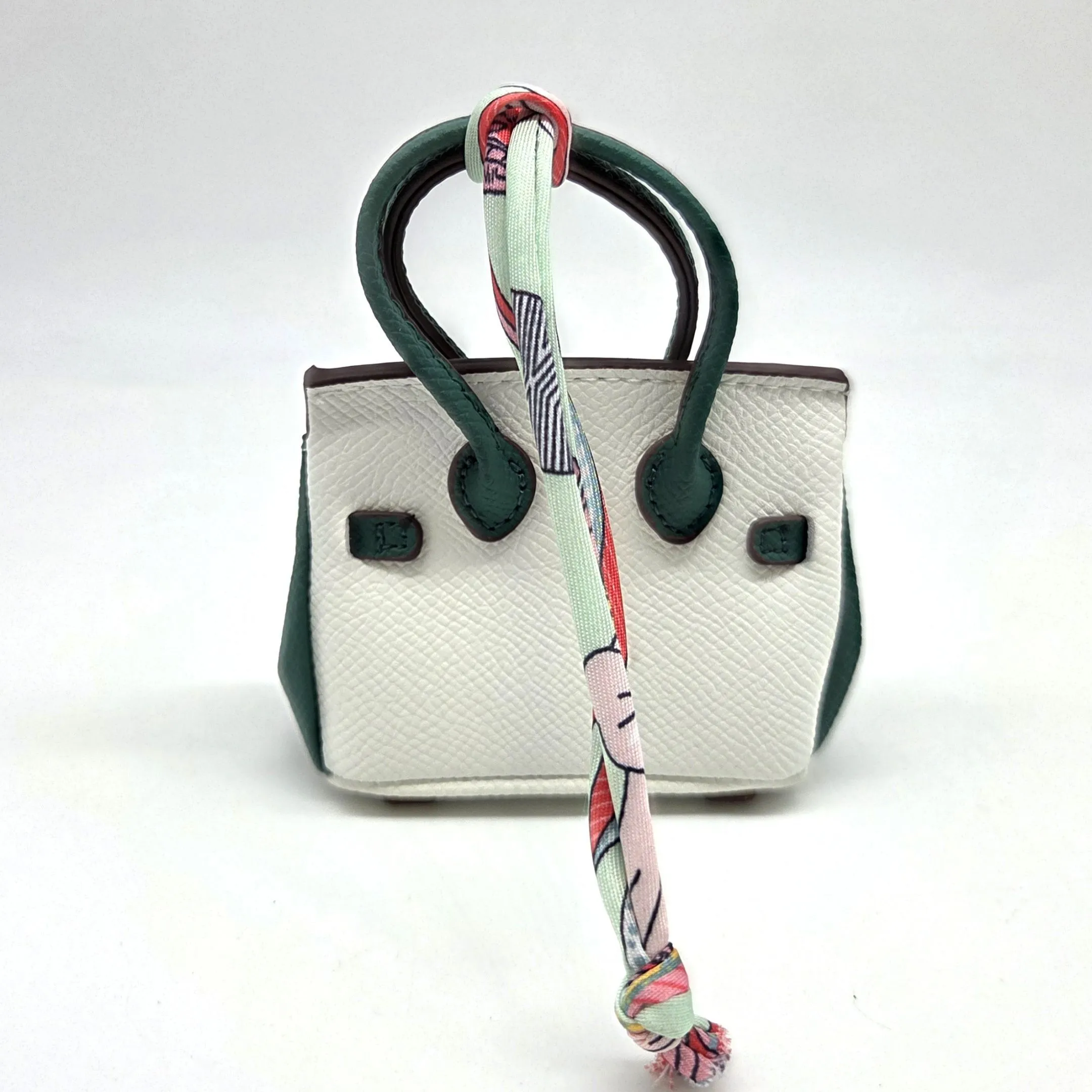 Сумка 7*7,5*3см цв.белый/зелёный (22) С-156 для кукол | 4