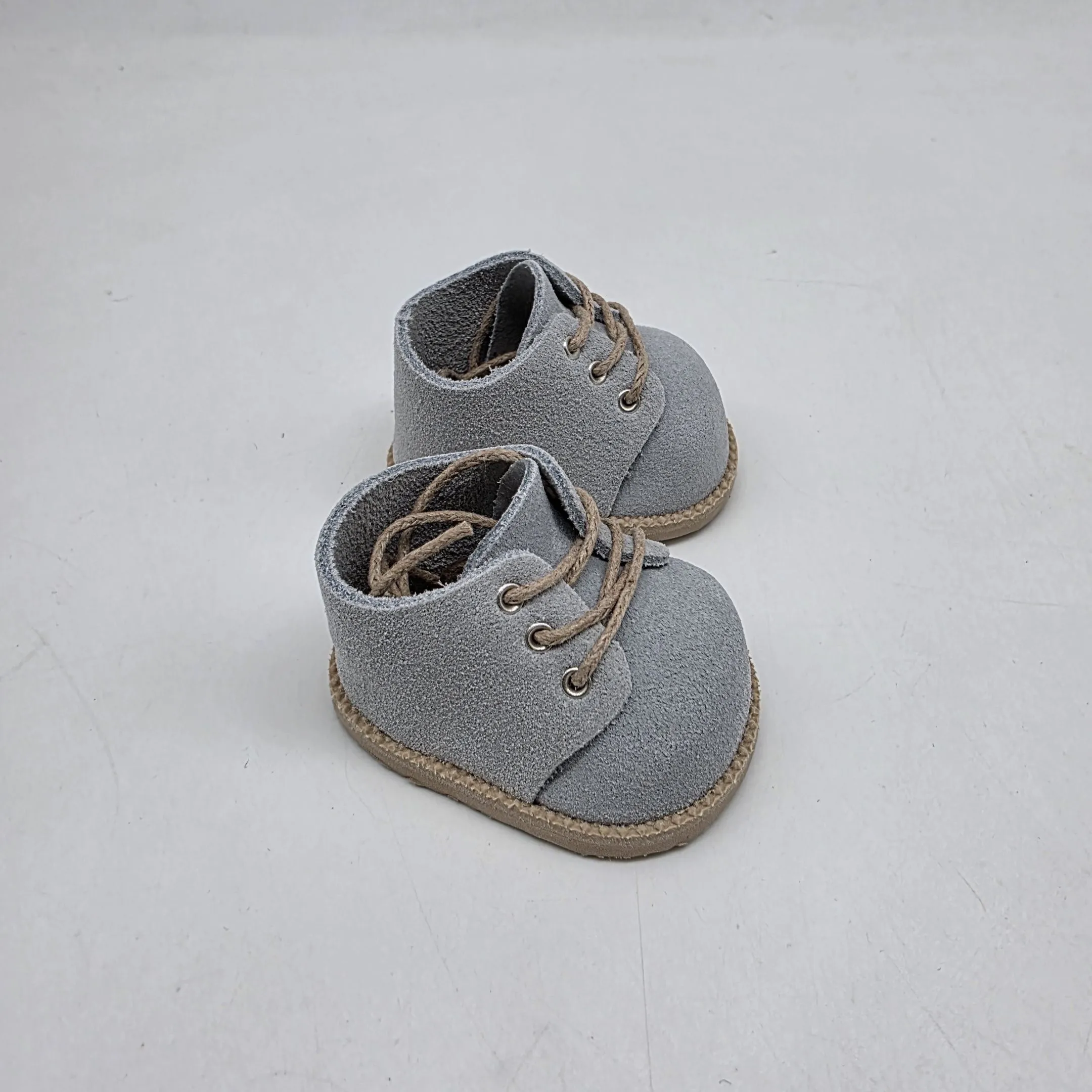 Ботиночки Б-133 натур.замша цв.светло-голубой (38) 5,5см для кукол | 2