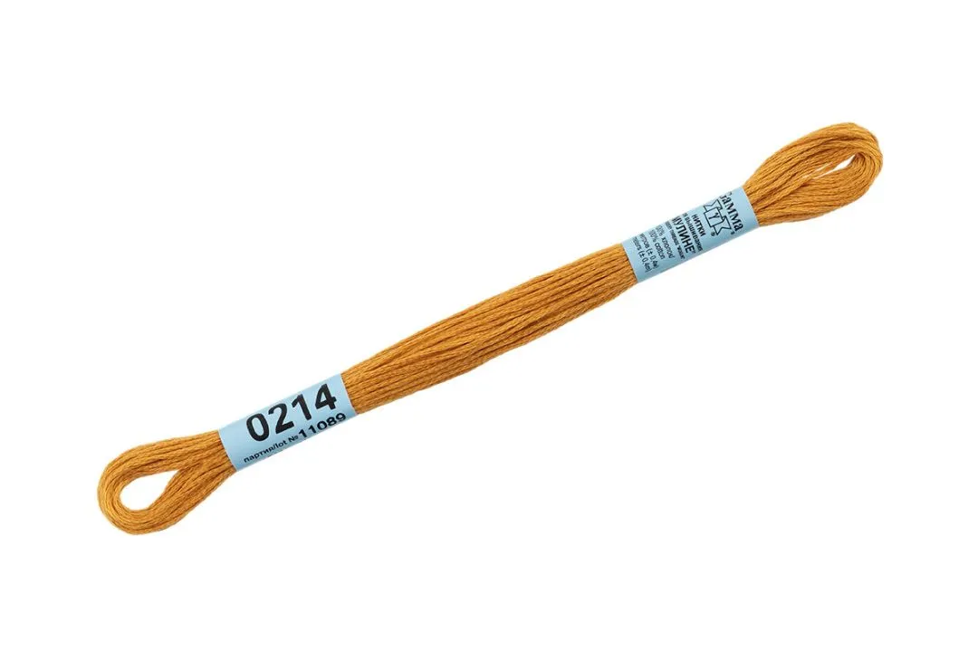 Мулине Gamma цв.№0214 охра 100% хлопок для кукол