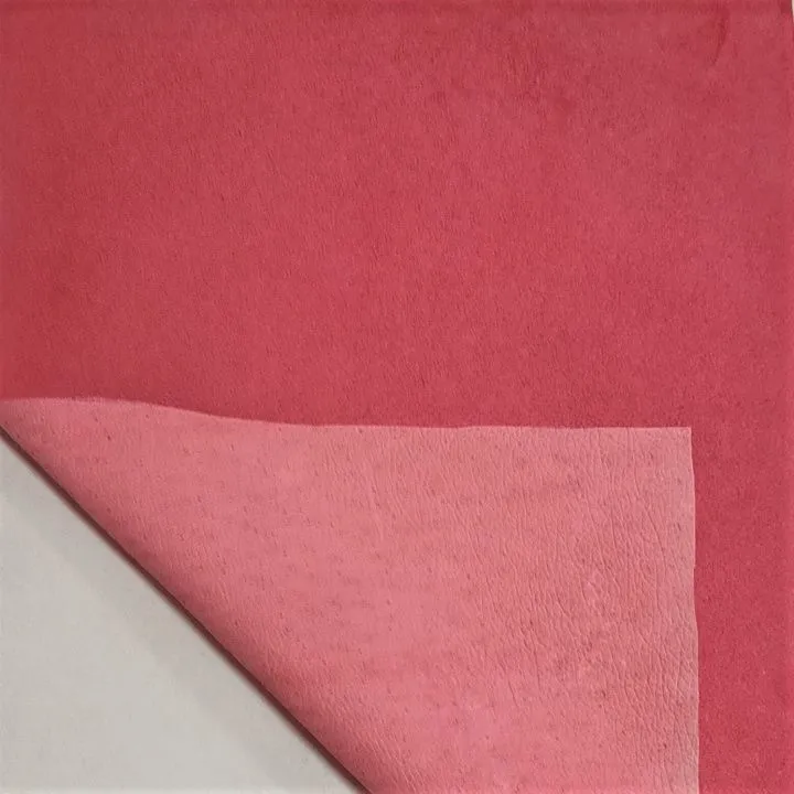Замша натуральная 0,5-0,7мм цв.ярко-розовый (136) 21*29,7см для кукол