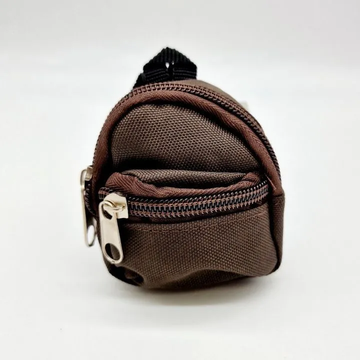 Рюкзак Спорт 3*6,5*7,5см цв.тёмно-коричневый (03) Р-41 для кукол