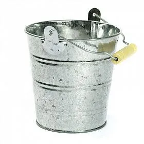 Ведро большое неокрашенное 10,5*10,5*8см 0320-4 для кукол | 1