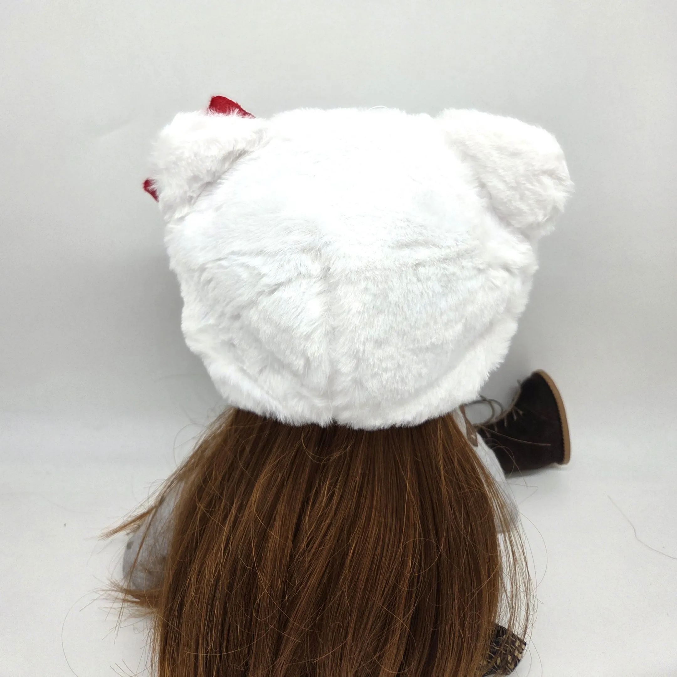 Шапочка плюшевая для кукол Китти обхват 32см 280-01 для кукол | 3