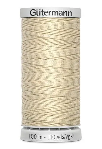 Нить Guetermann супер-крепкая (Extra Strong) M 782 100%п/э цв.св.бежевый (414)100м 724033 для кукол | 1