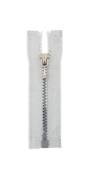 Молния-мини Трактор пластик 8см разъёмная цв.под серебро (№002) ZipD 3Т для кукол