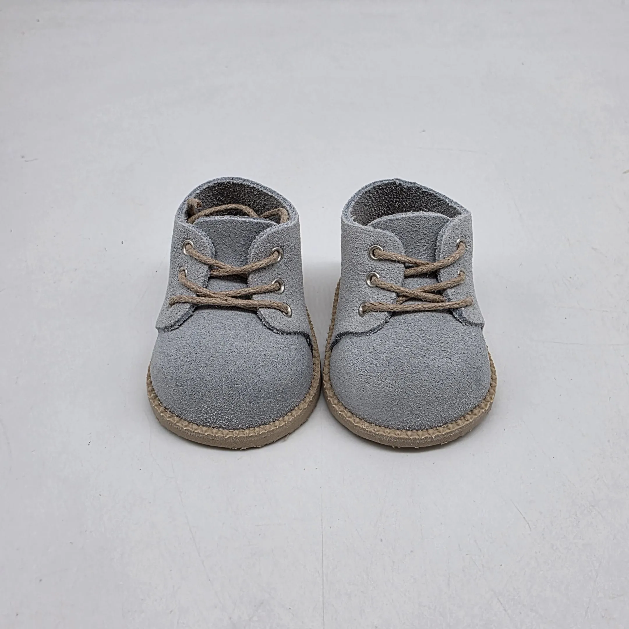 Ботиночки Б-133 натур.замша цв.светло-голубой (38) 5,5см для кукол | 5