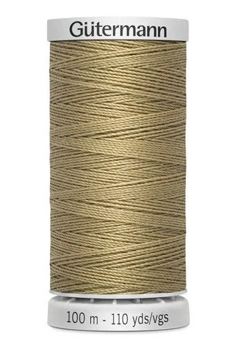 Нить Guetermann супер-крепкая (Extra Strong) 100%п/э цв.серо-песочный (265) 100м 724033 для кукол | 1
