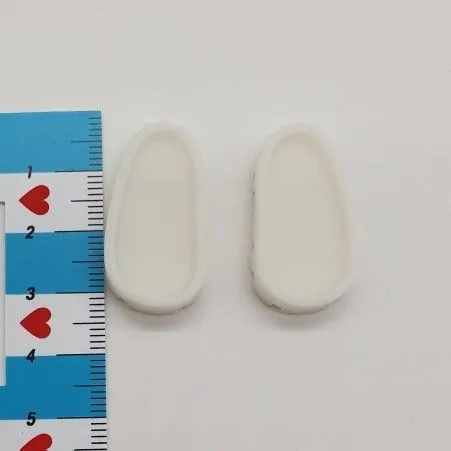 Подошва для обуви Блайз 3см 1пара цв.белый для кукол