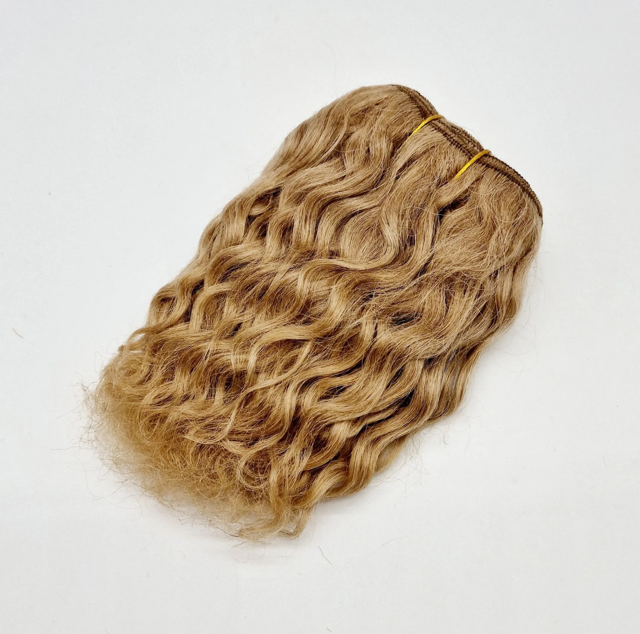 Трессы козочка кудрявые цв.русый (18) упаковка 4,8-5м для кукол | 1