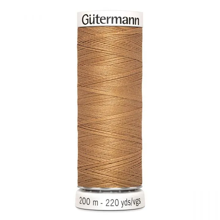Нить Guetermann Sew-all 100%п/э цв.св.бежевая охра (307) 200м 748277 для кукол