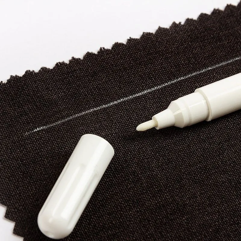 Маркер для ткани смывающийся 1,0мм цв.белый MRW-002 для кукол | 1