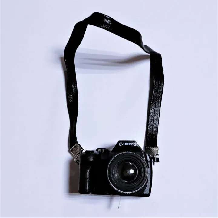 Фотоаппарат на ремешке цв.черный 4*3*2,5см Ф-03 для кукол