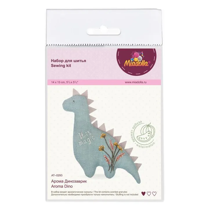 Набор для шитья "Miadolla" AT-0293 Арома Динозаврик для кукол