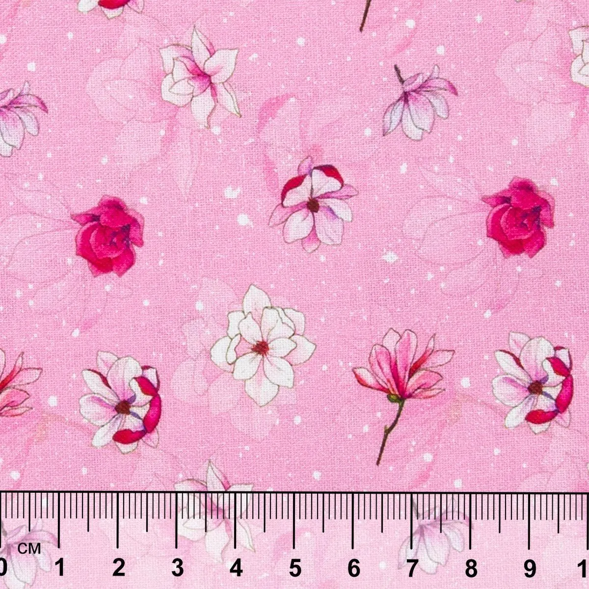 Ткань хлопковая PEPPY ПРЕКРАСНЫЕ МАГНОЛИИ 50*55см цв.ПМ-12 розовый для кукол | 1