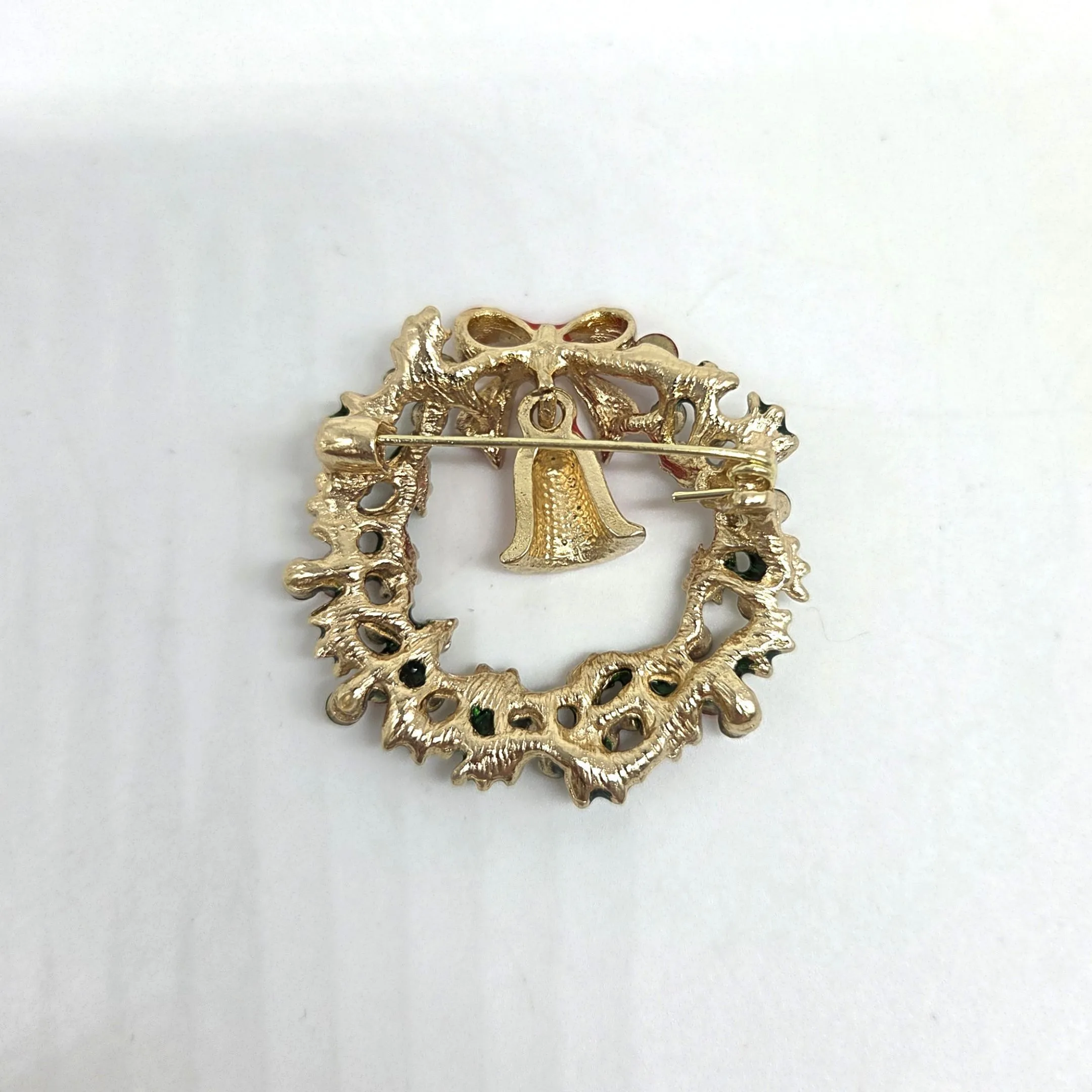 Брошь Рождественский венок 3,5*3,5см 27852 для кукол | 3