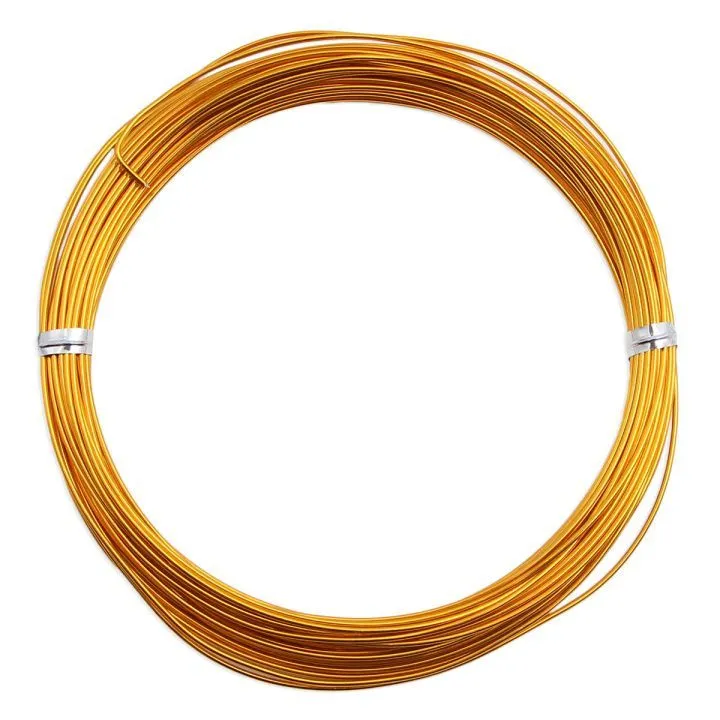 Проволока для рукоделия "Astra&Craft" алюминий d=1мм 10м цв.17золото 7701209 для кукол