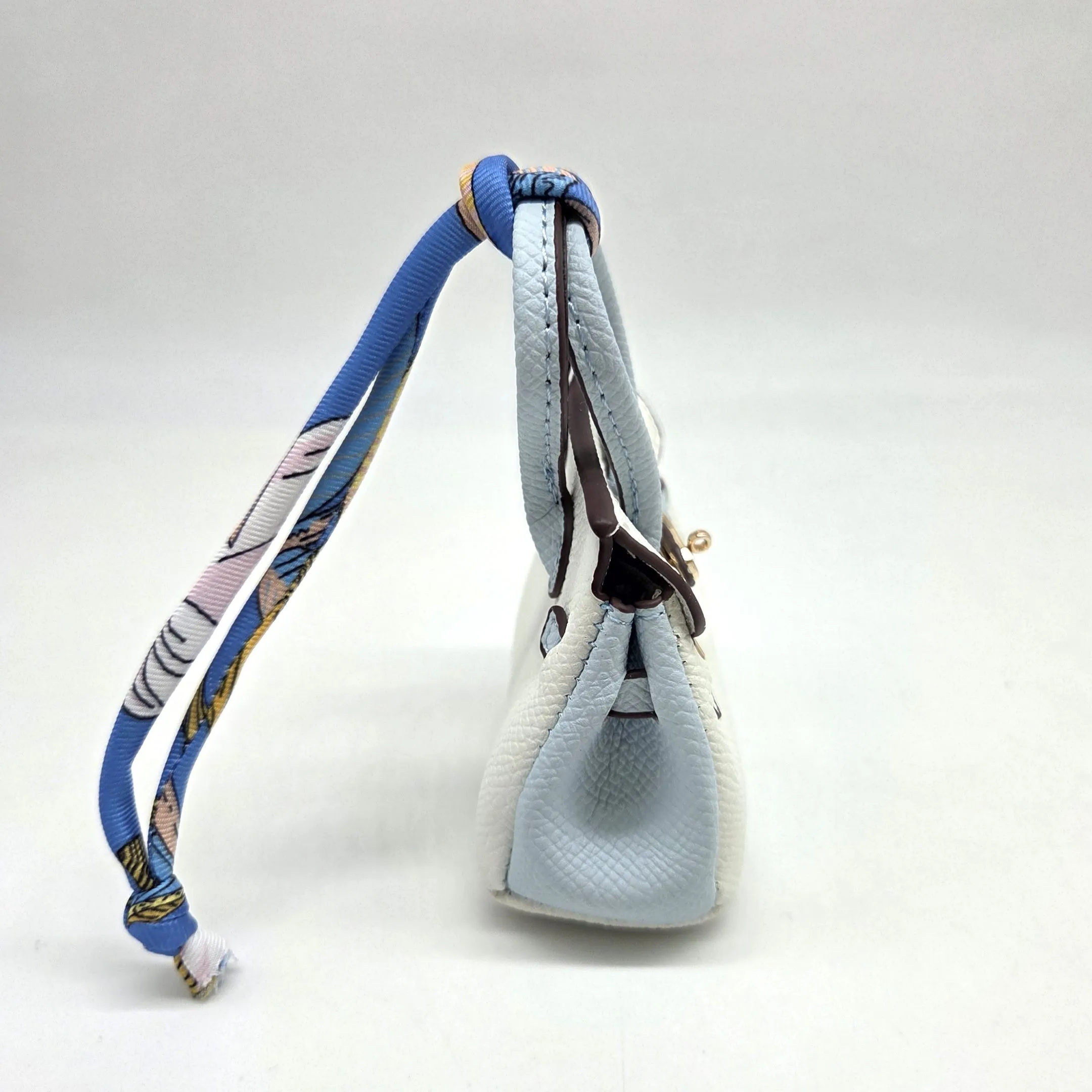 Сумка 7*7,5*3см цв.кремовый/голубой (12) С-156 для кукол | 3