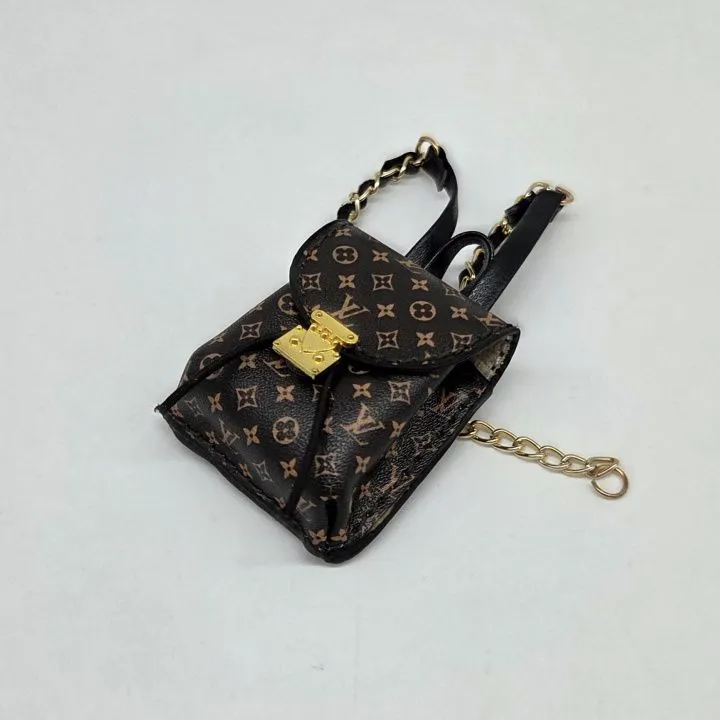 Рюкзак LV 4*3*5см цв.коричневый (01) С-150 для кукол