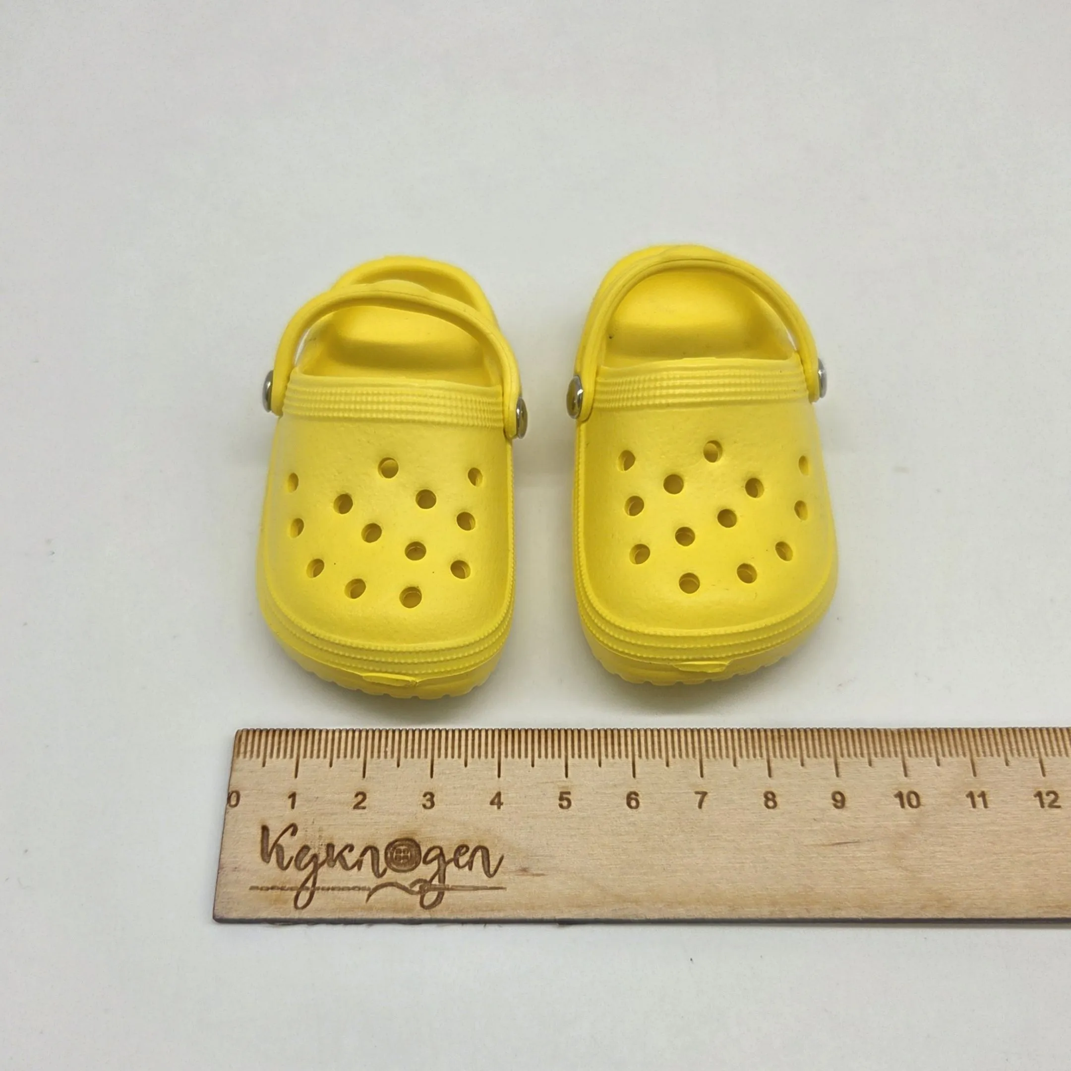 Кроксы 8,3см цв.жёлтый (10) К-187 для кукол | 3