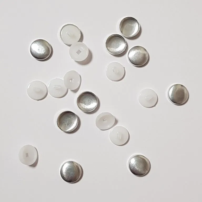 Заготовки для обтяж.пуг. №24 (15мм) ножка-пластик цв. белый (10 шт.) для кукол | 1