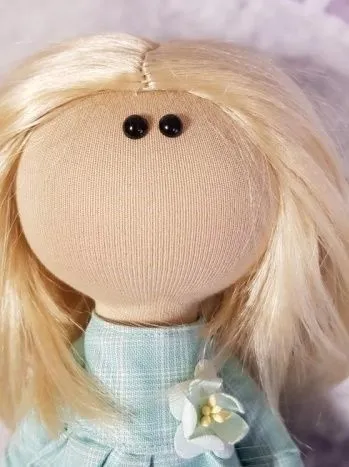 Глаза-полубусины 6мм цв.чёрный (10 штук) ГП-01 для кукол | 1