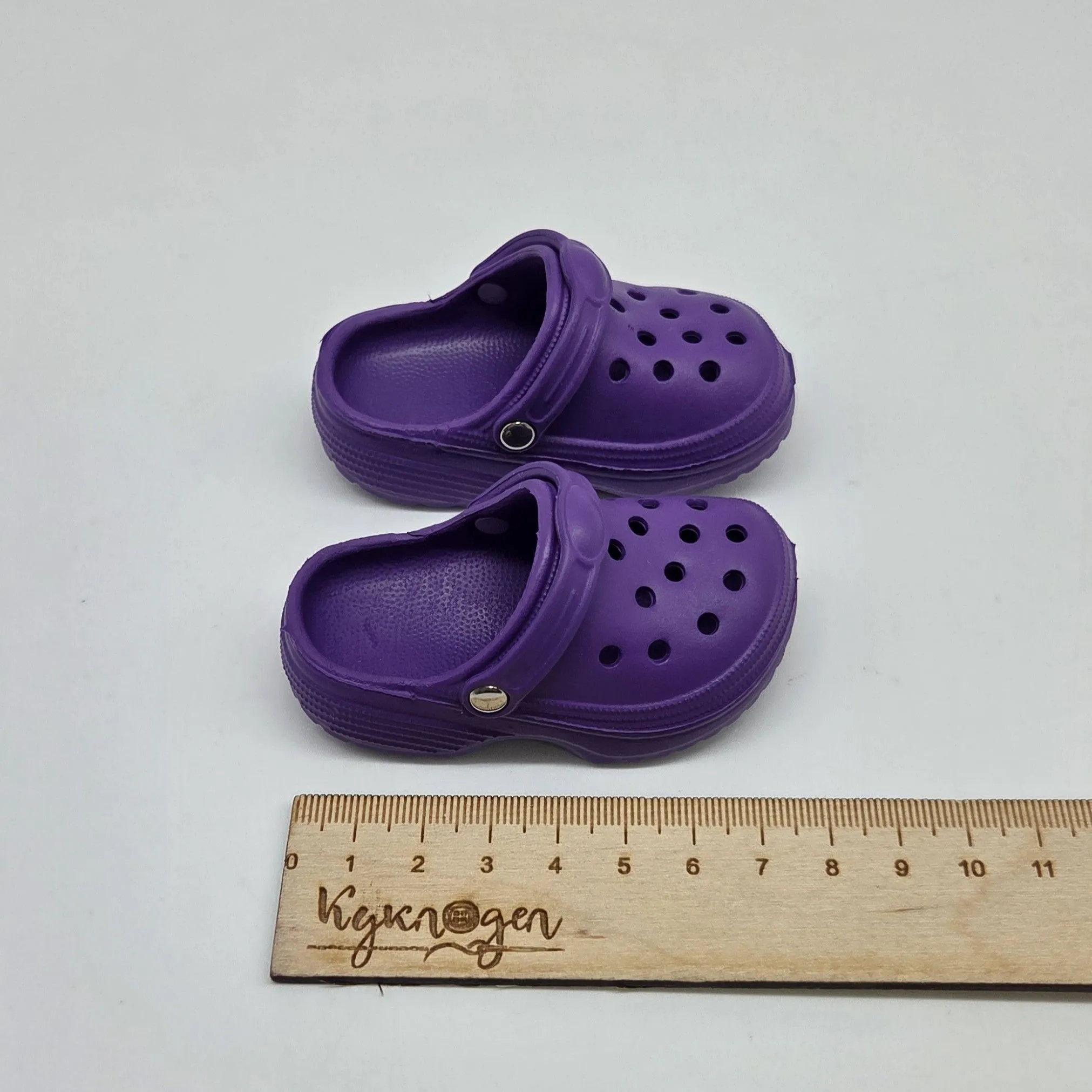 Кроксы 8,3см цв.фиолетовый (11) К-187 для кукол | 2