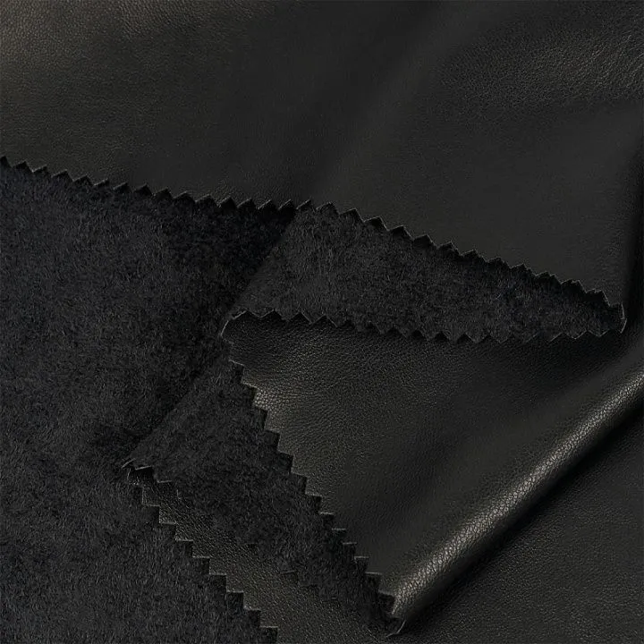 Кожа искусственная на замше 50*45см цв.01 черный TBY.Lth.3145.1 для кукол