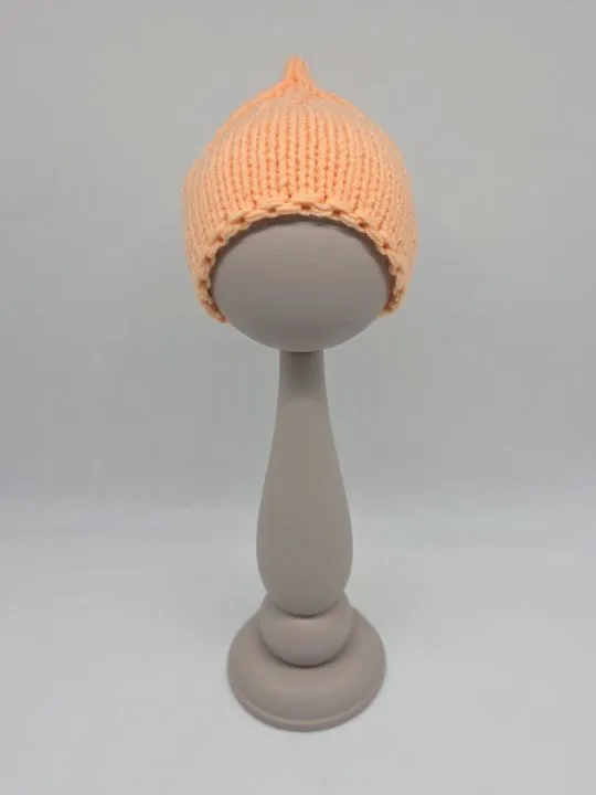 Шапочка-редиска ША-55 цв.персиковый (05), обхват 27см для кукол