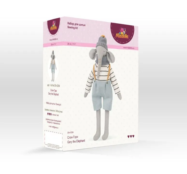 Набор для шитья "Miadolla" CN-0354 Слон Гэри для кукол