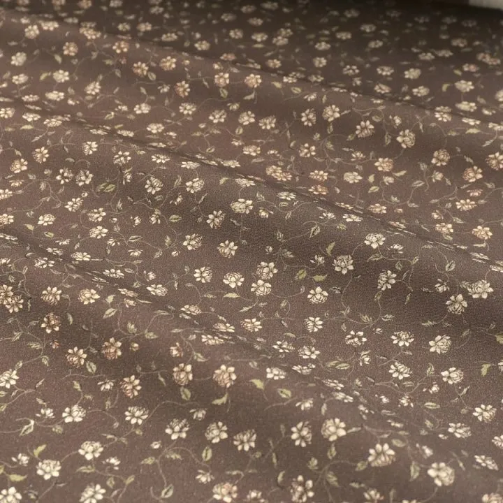 Ткань хлопковая Воздушное сплетение 50*48см цв.коричневый 28123 для кукол