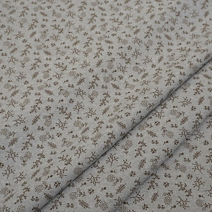 Теплый хлопок 150*60см цв.серый меланж "ОСЕННИЙ ТУМАН. Школа "Ветер в гривах" Т.Коннэ" 27987 для кукол | 1