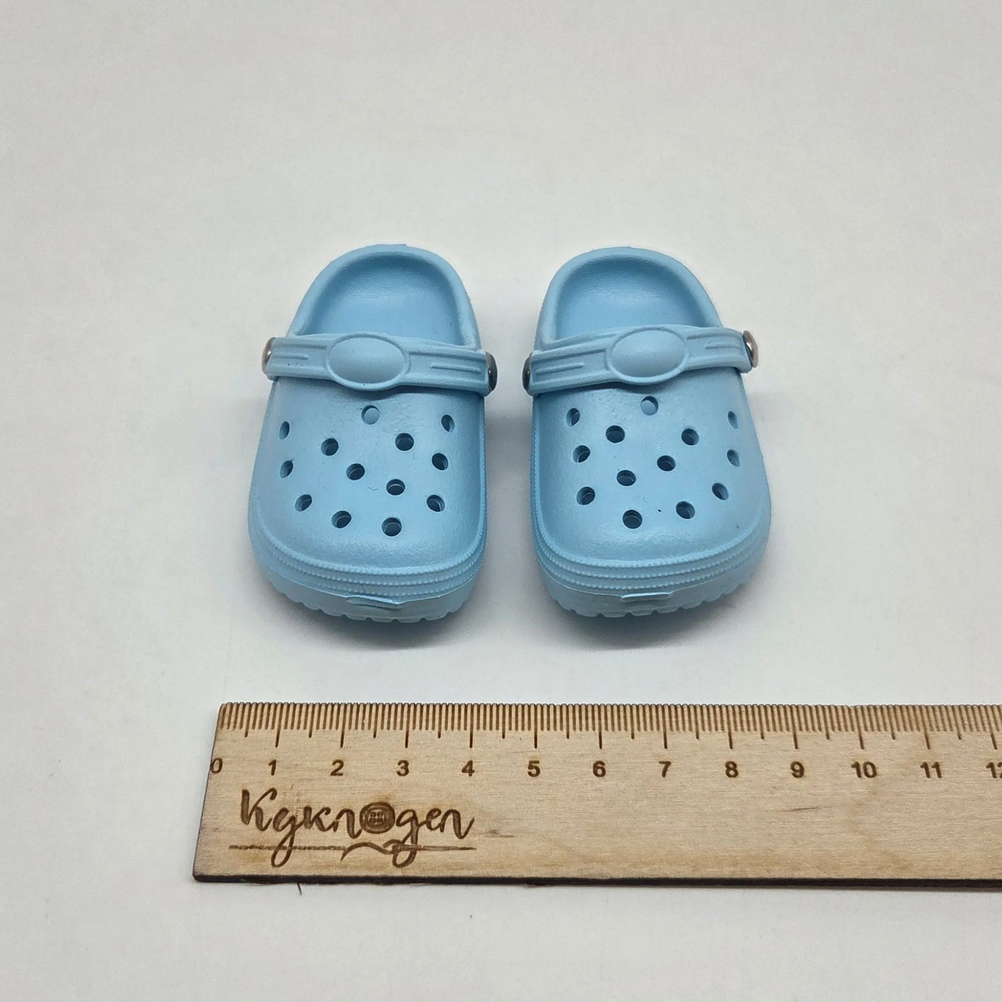 Кроксы 8,3см цв.голубой (05) К-187 для кукол | 3