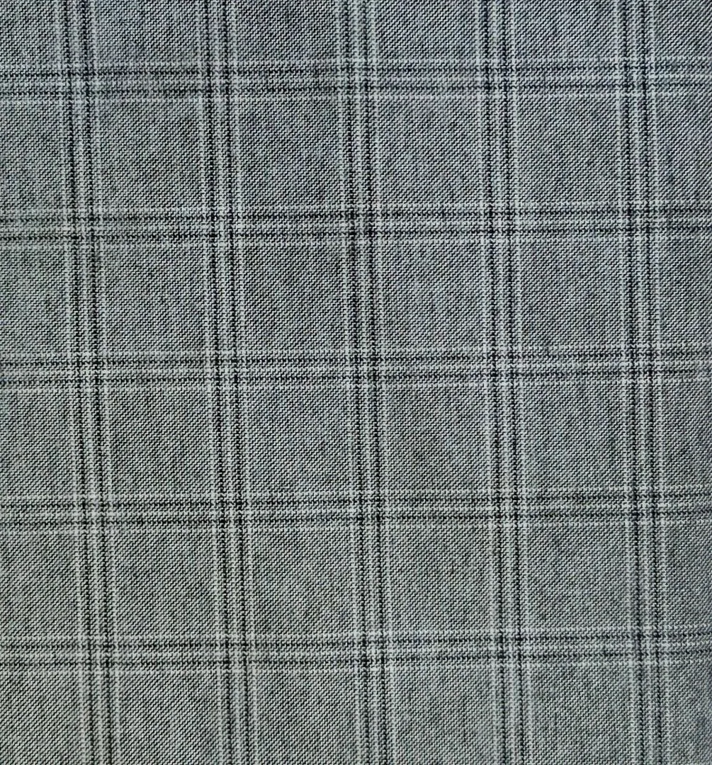 Ткань костюмная хлопок Клетка цв.серый 40*55см Кс-420 для кукол Ткань костюмная хлопок Клетка цв.серый 40*55см Кс-420 для кукол | 1