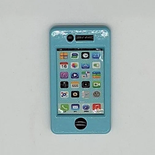 Мобильный телефон Apple цв.бирюза 2,6*1,4см МБ-06 для кукол