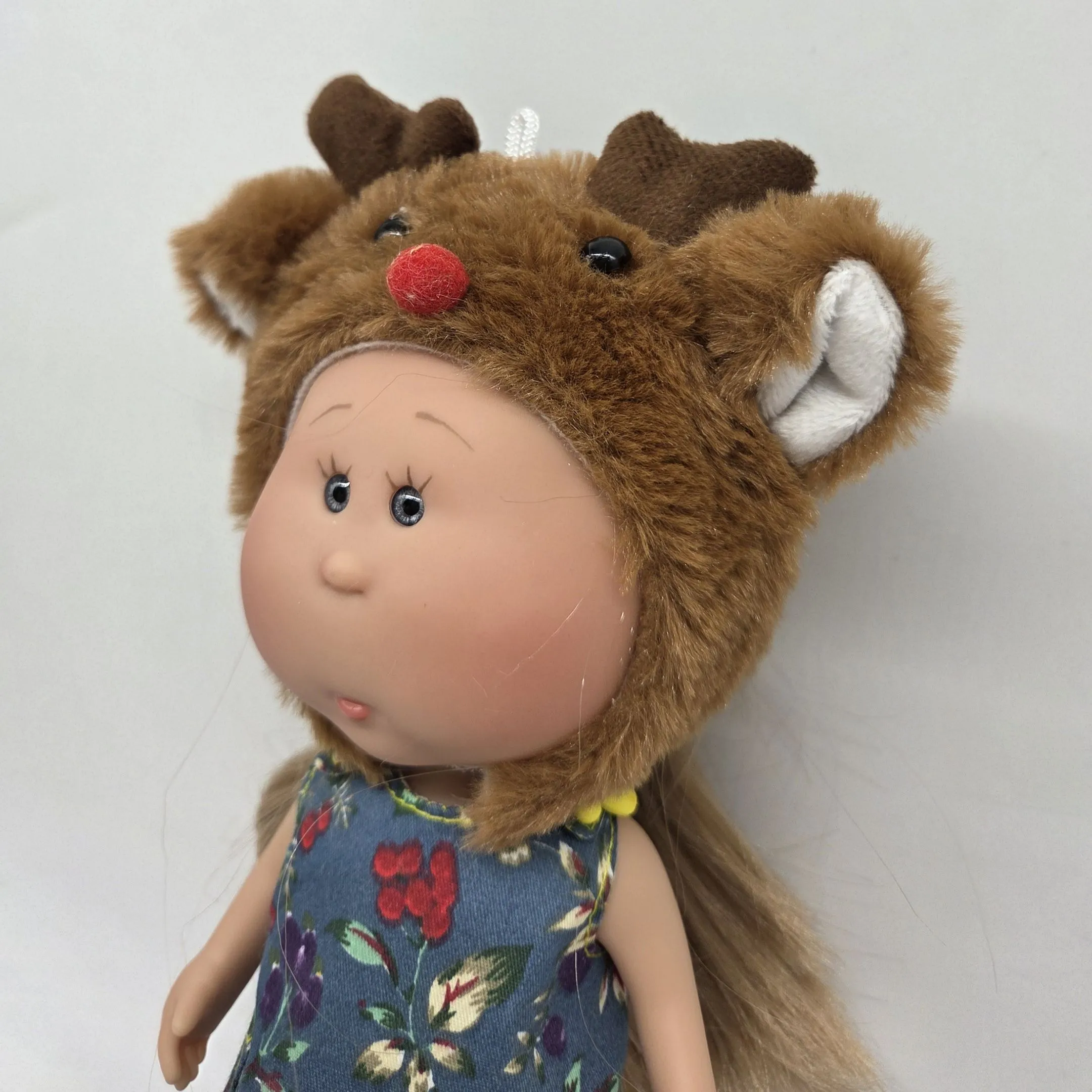 Шапочка плюшевая для кукол Олень обхват 23см 278-08 для кукол | 3