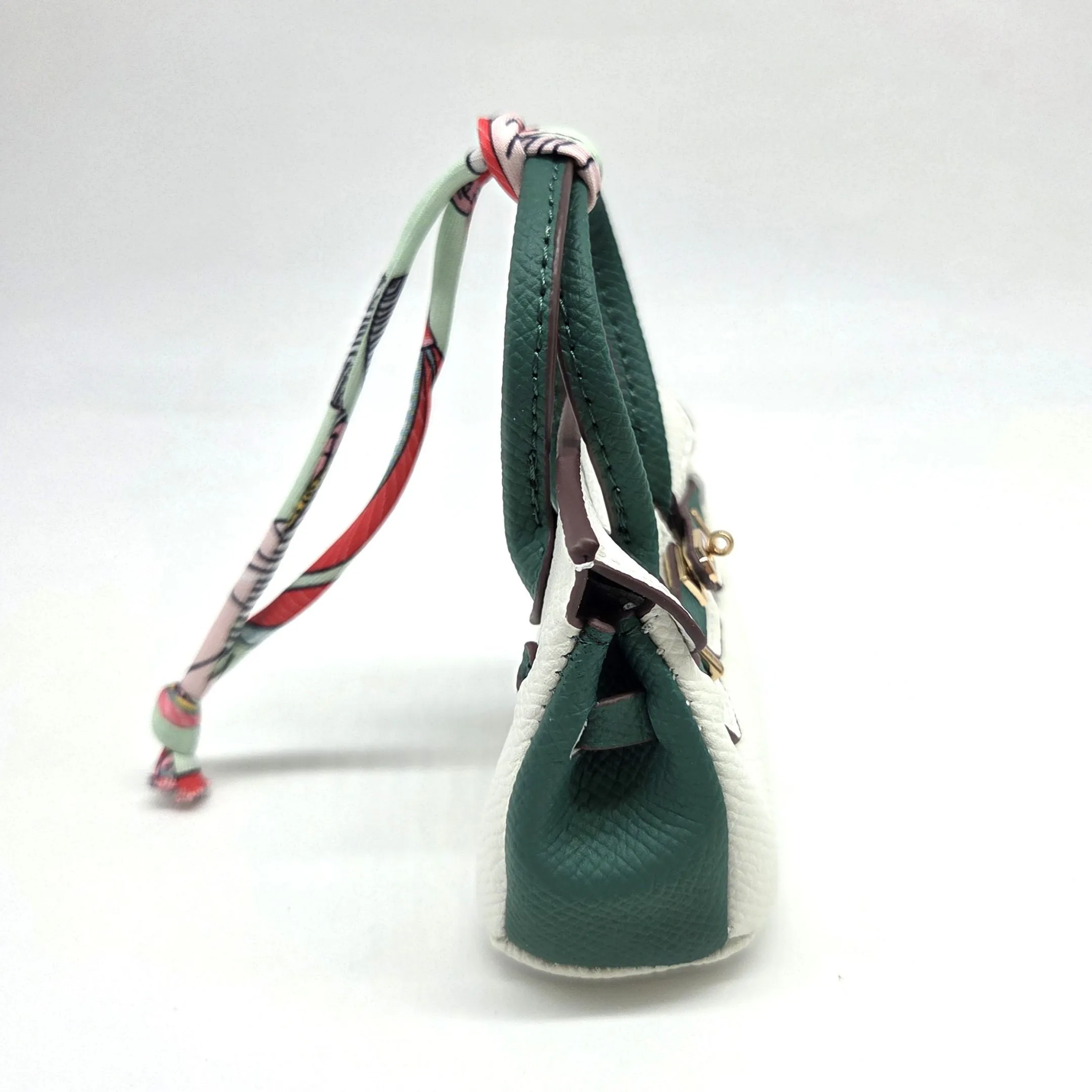 Сумка 7*7,5*3см цв.белый/зелёный (22) С-156 для кукол | 3