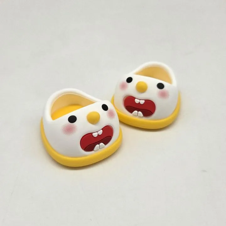 Туфли резиновые Снеговик 4,3см цв.жёлтый (18) К-171 для кукол