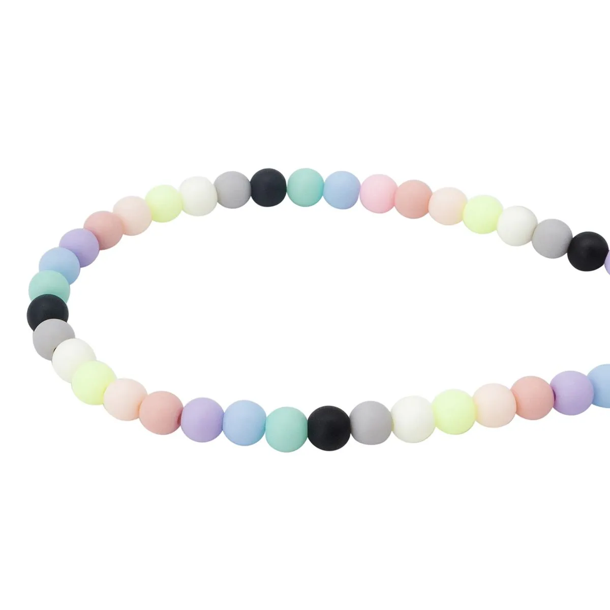 Бусины пластиковые матовые, круглые d-6мм, 50гр. цв.микс 7748416 для кукол | 2