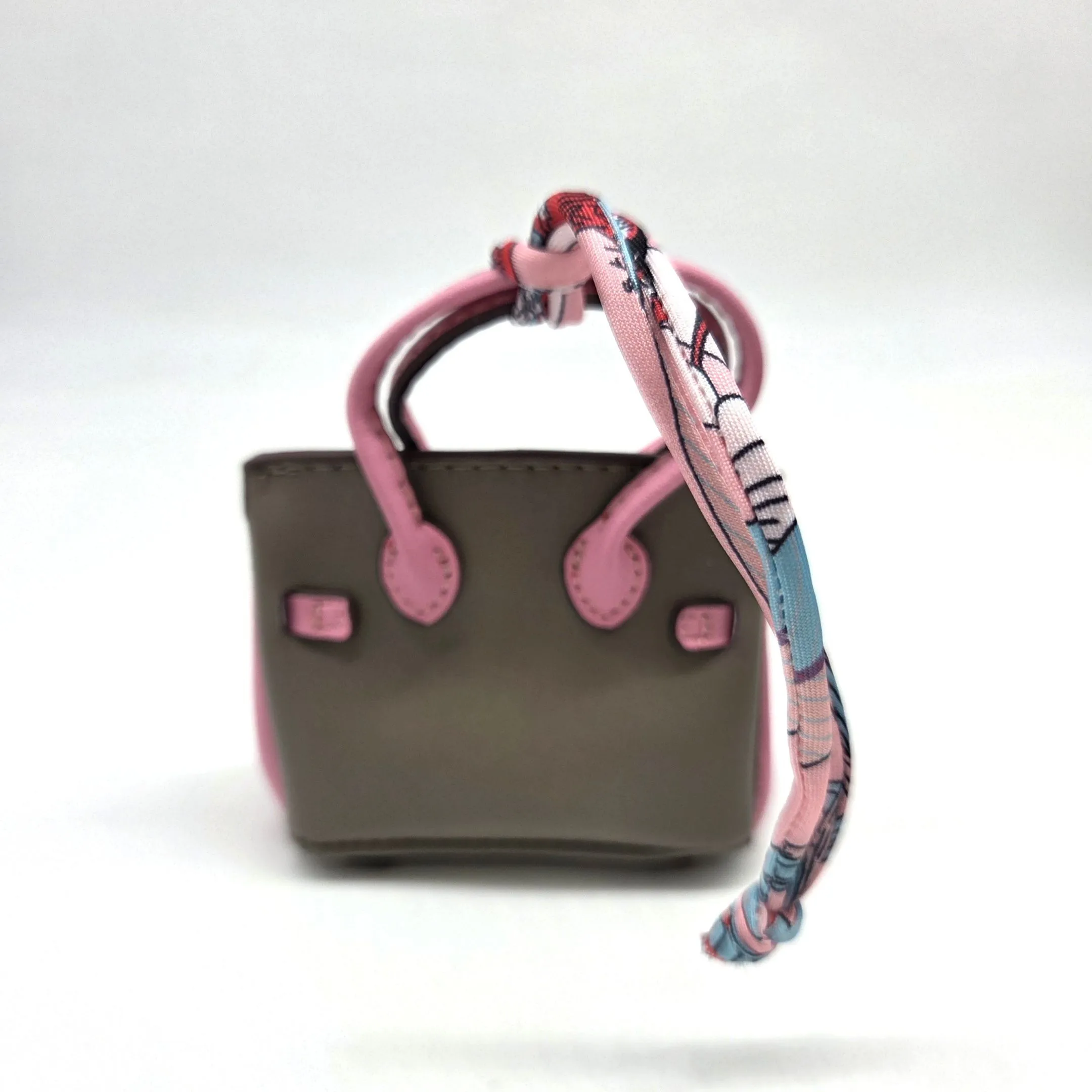 Сумка 7*7,5*3см цв.коричневый/розовый (21) С-156 для кукол | 2