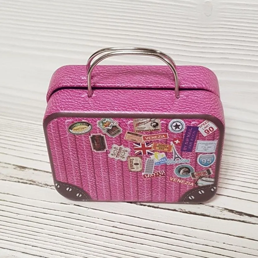 Металлический чемодан для кукол розовый Чн-02 для кукол | 1