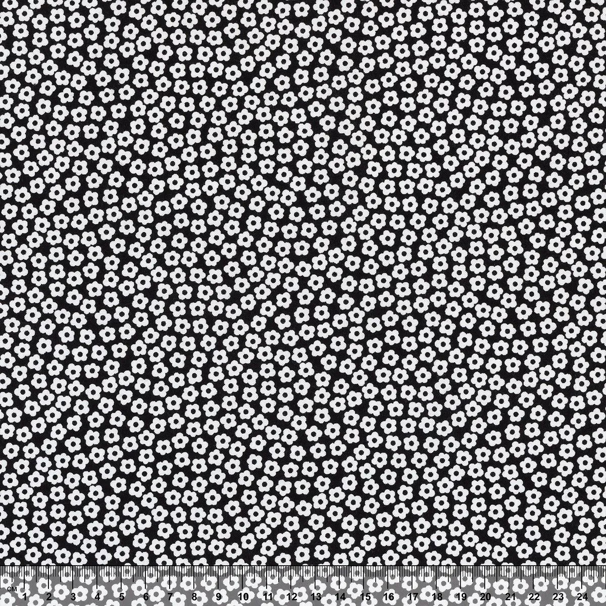 Ткань хлопковая 4517 цв.чёрный (901) 50*55см для кукол | 2