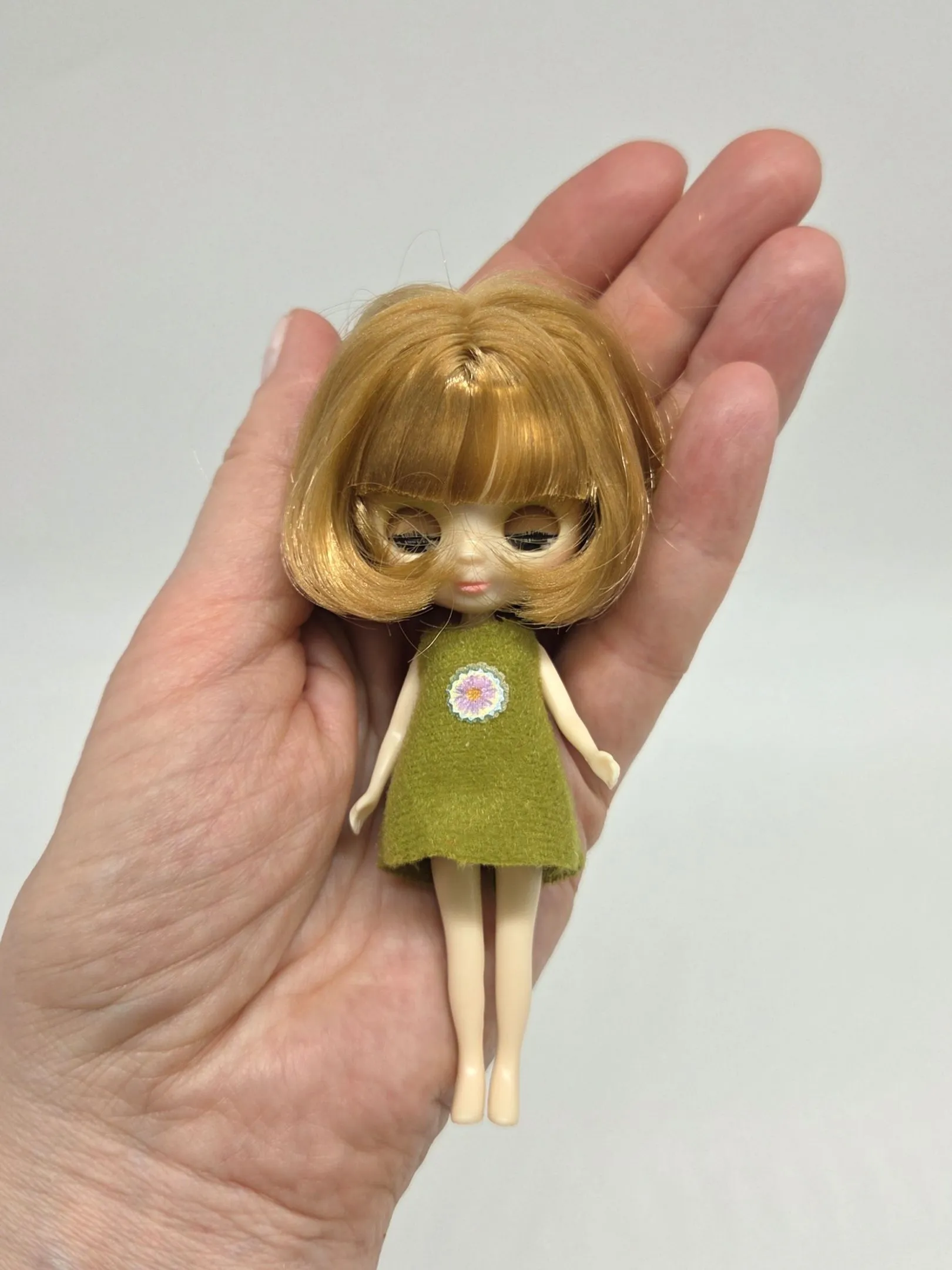 Мини Блайз волосы розоватые для кукол | 3