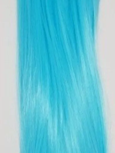 Трессы Т-01 прямые цв.голубой 25см для кукол | 2