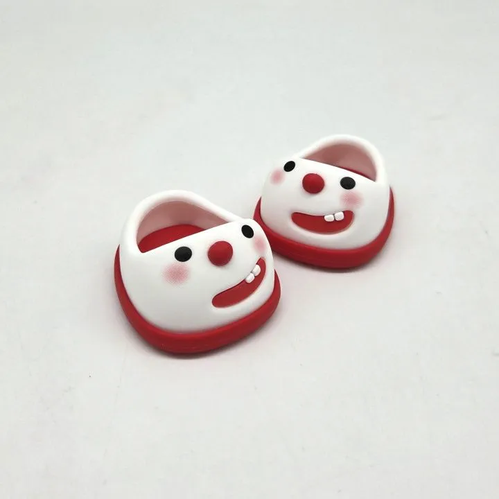 Туфли резиновые Снеговик 4,3см цв.красный (16) К-171 для кукол