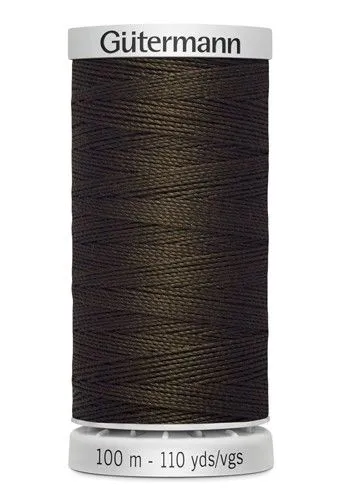 Нить Guetermann супер-крепкая (Extra Strong) M 782 100%п/э цв.шоколад (406) 100м 724033 для кукол | 1
