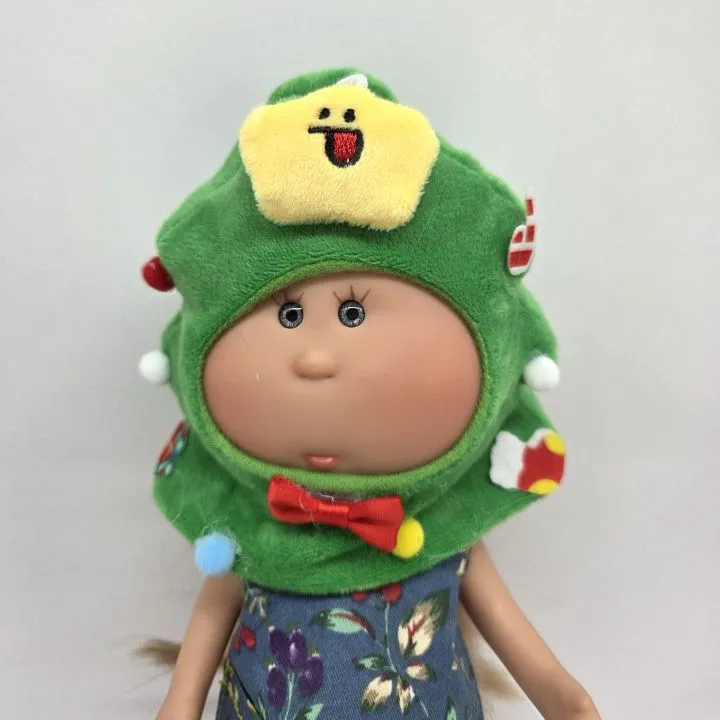 Шапочка плюшевая для кукол Ёлка новогодняя обхват 23см 278-01 для кукол