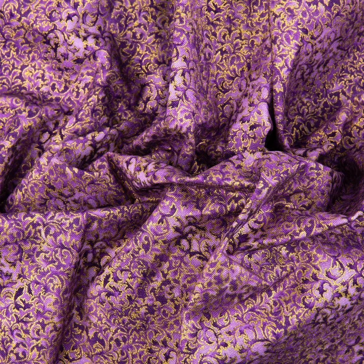 Ткань хлопковая PEPPY FUSIONS 11 METALLIC 50*55см EYJM-6644-20 AMETHYST для кукол | 3