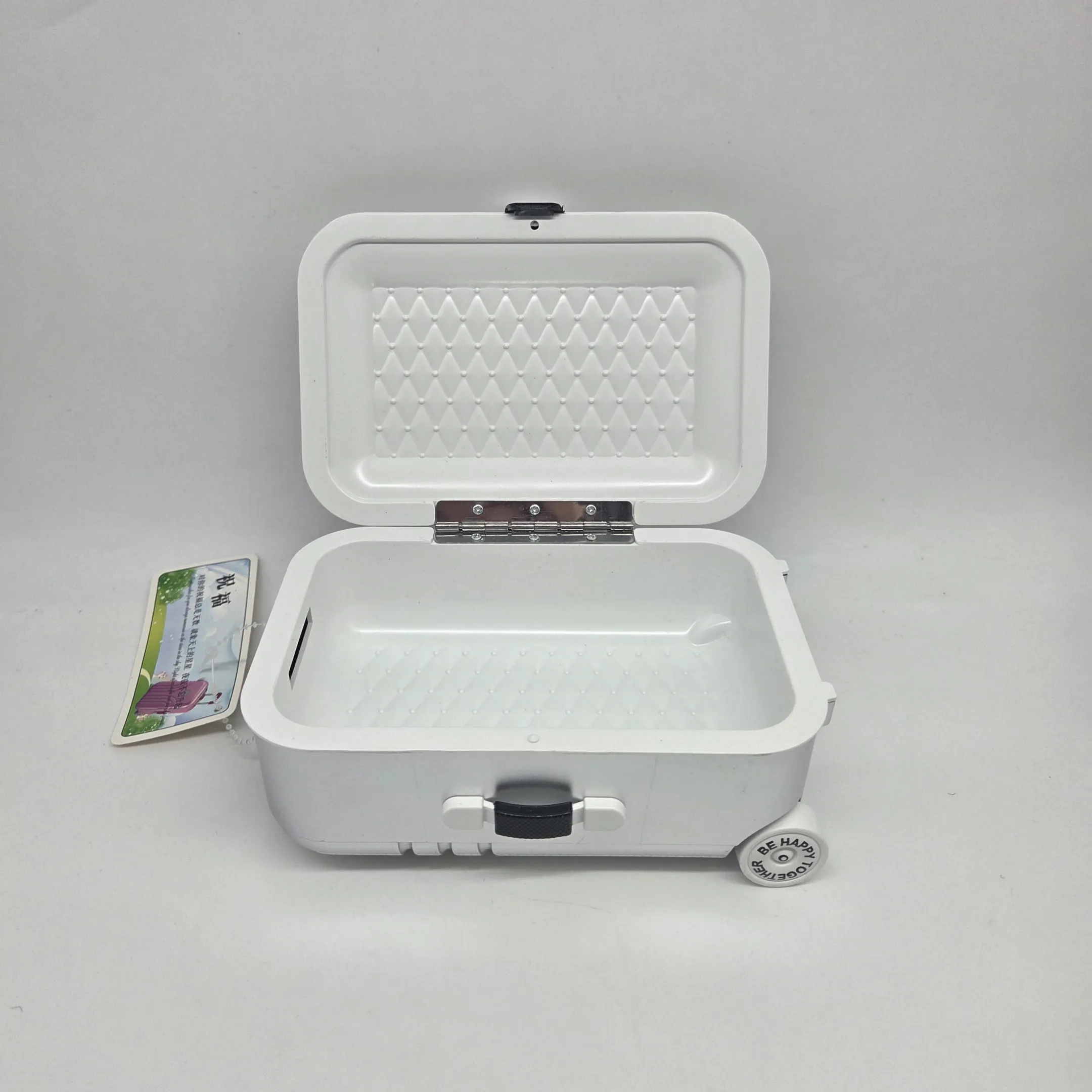 Чемодан-копилка пластик  17*11,5*8,2см цв.серебрянный Ч-050 для кукол | 4