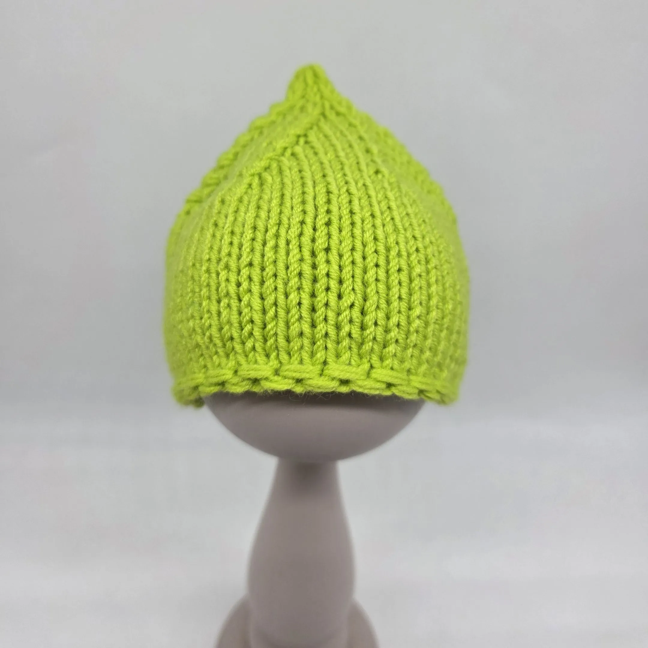 Шапочка-редиска ША-55 цв.лайм (02), обхват 27см для кукол | 3